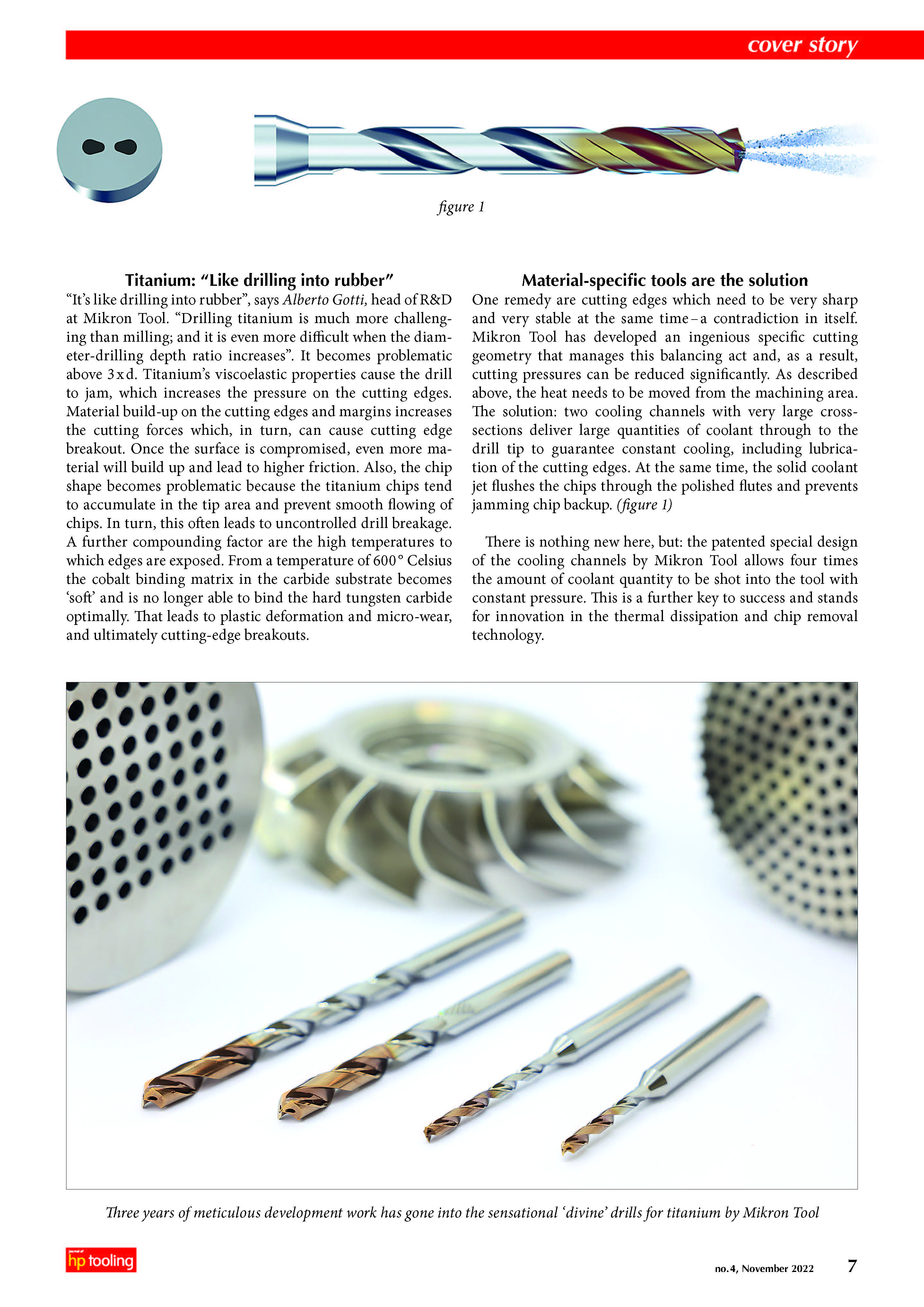 Highperformance titanium drilling, in one shot Mikrontool